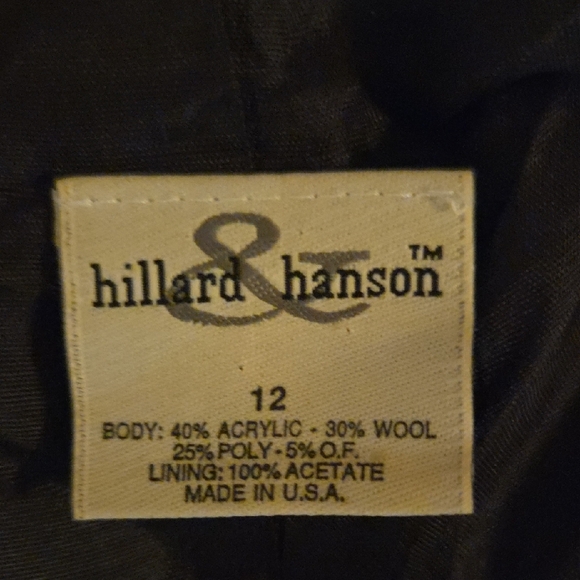 Hillard & Hanson Black and White Houndstooth Blazer Classic Fit - Picture 2 of 3